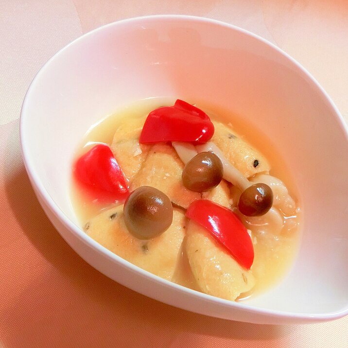 しめじとピーマンとがんもで副菜